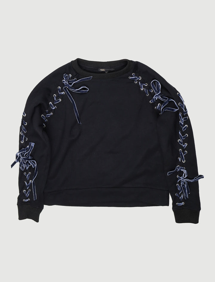 Sweat Molletonné Avec Laçage - Taille S/36