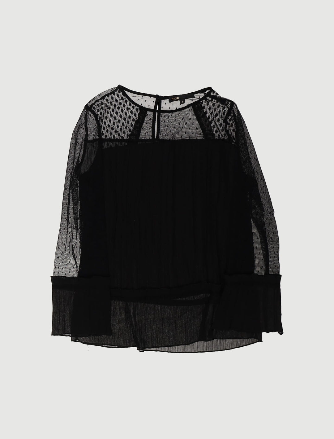 Top Fluide Et Plissé Avec Plumetis - Taille S/36