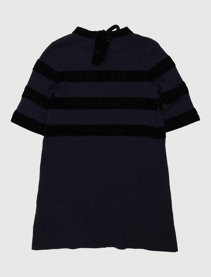 Robe Courte En Maille Bloquée - Taille L/40