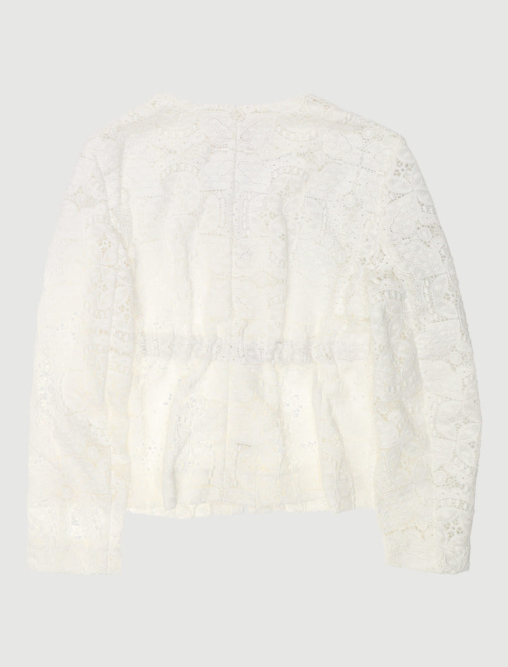 Veste Courte En Guipure De Dentelle - Taille S/36