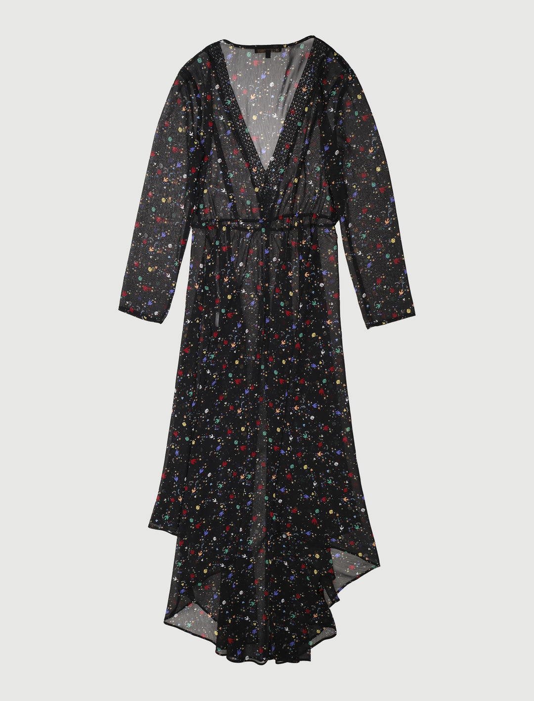 Robe Longue En Mousseline Imprimée - Taille L/40