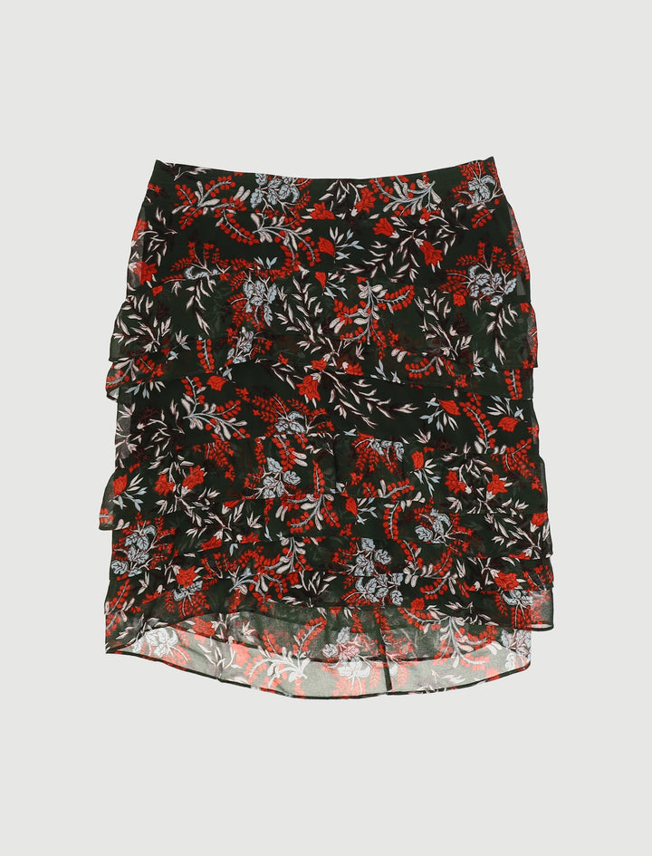Jupe Courte Imprimée Asymétrique - Taille XS/34