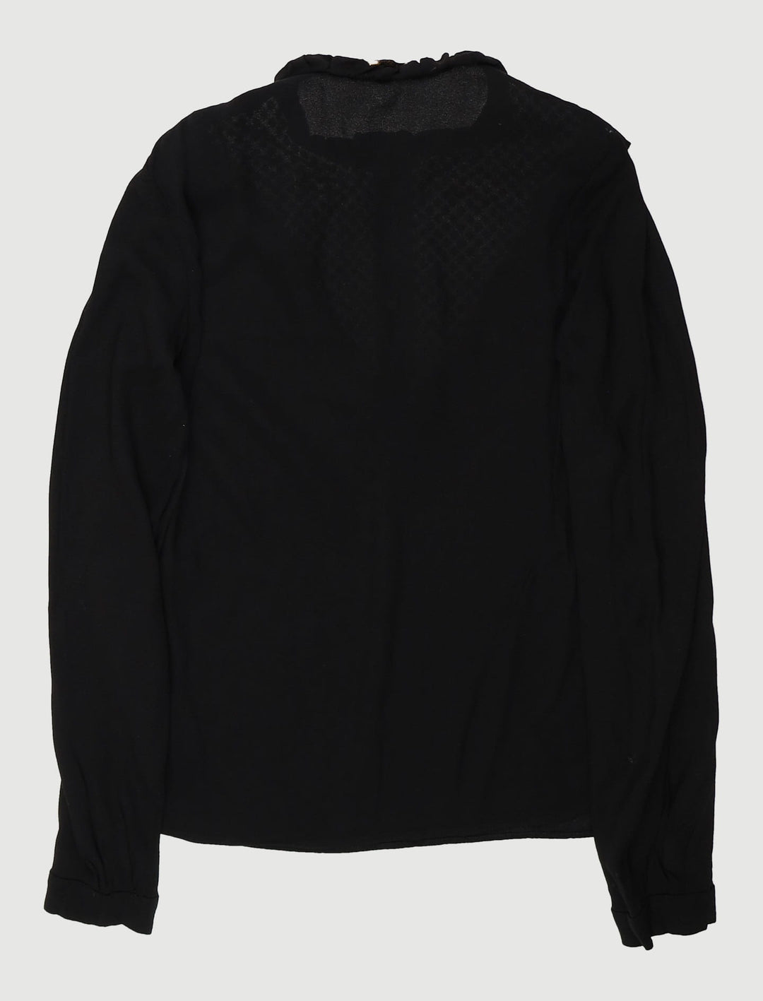 Top Bi-Matière Avec Collerette - Taille S/36