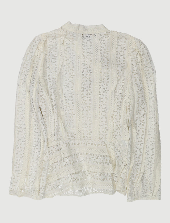 Top Brodé Avec Liens - Taille S/36