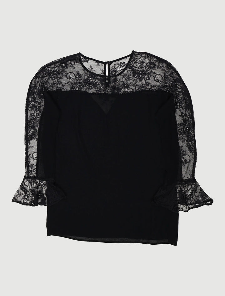 Top Fluide Avec Dentelle - Taille M/38