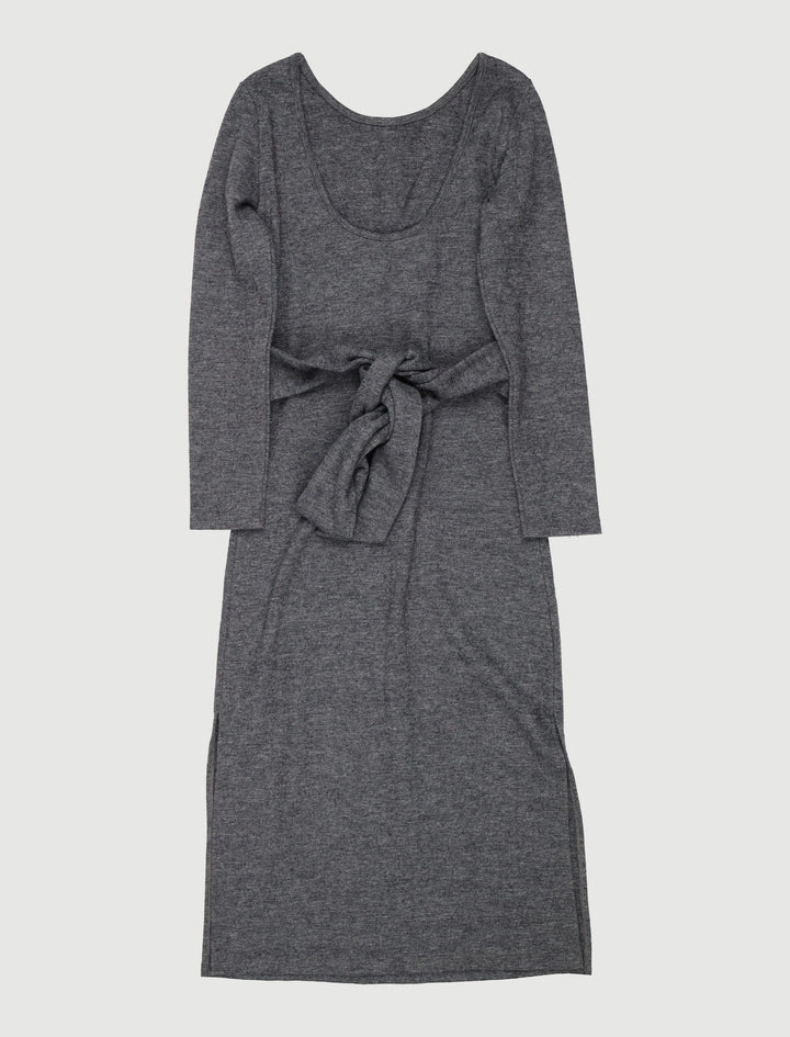 Robe Ceinturée En Maille De Laine - Taille S/36