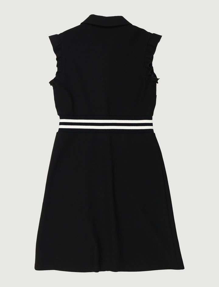 Robe Trapèze En Crêpe Avec Volants - Taille M/38