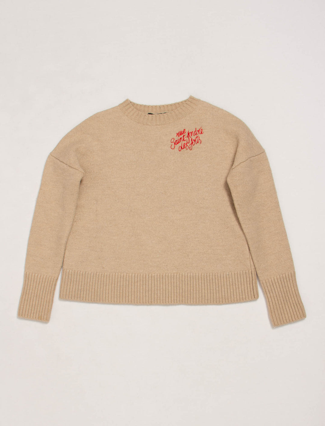 Pull En Laine Avec Broderie - Taille S/36