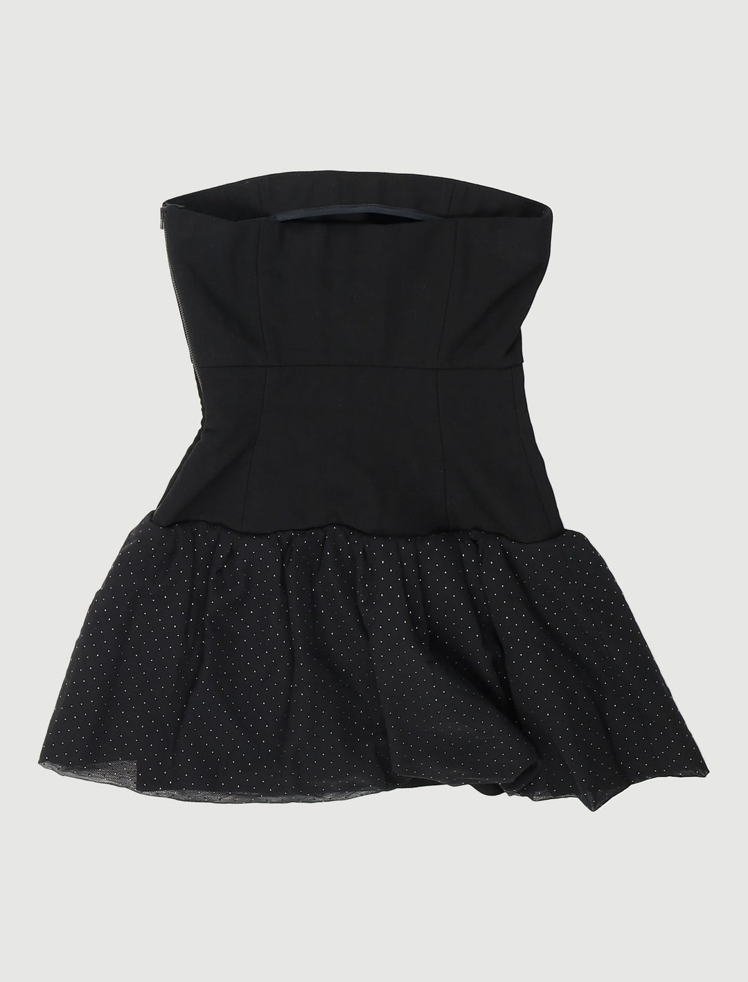 Robe Bustier Avec Volants Cloutés - Taille S/36