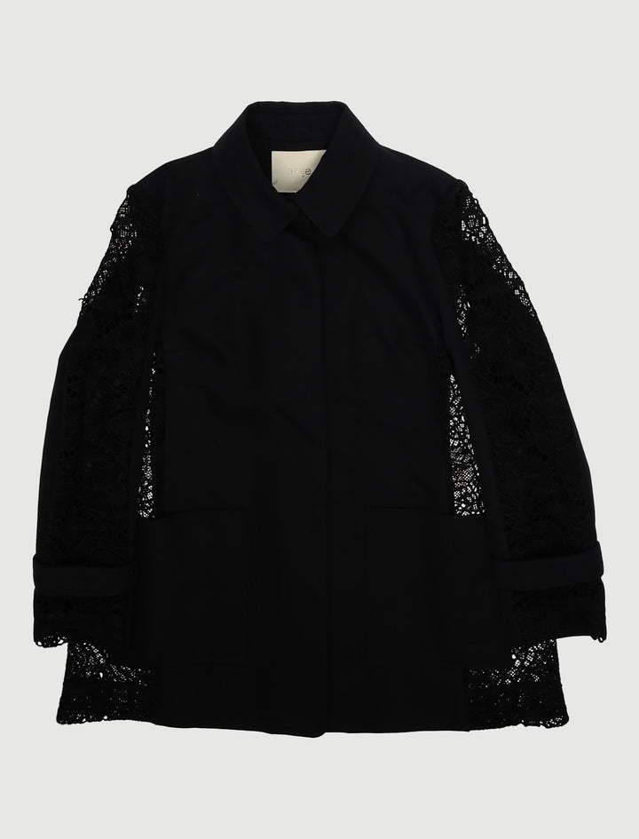 Manteau Avec Découpes En Dentelle - Taille M/38