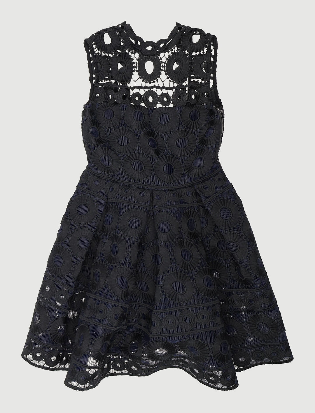 Robe En Guipure De Dentelle Contrecollée - Taille S/36