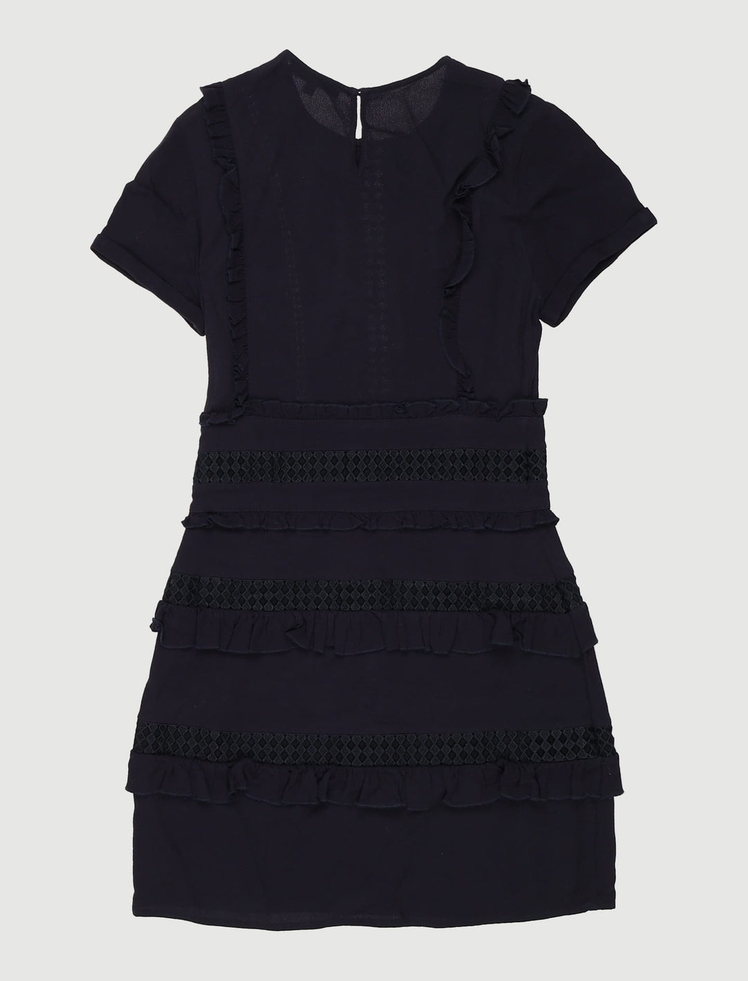 Robe Courte Avec Détails Volantés - Taille S/36