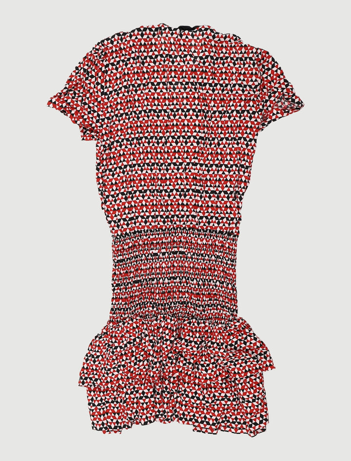 Robe Imprimée À Volants - Taille S/36