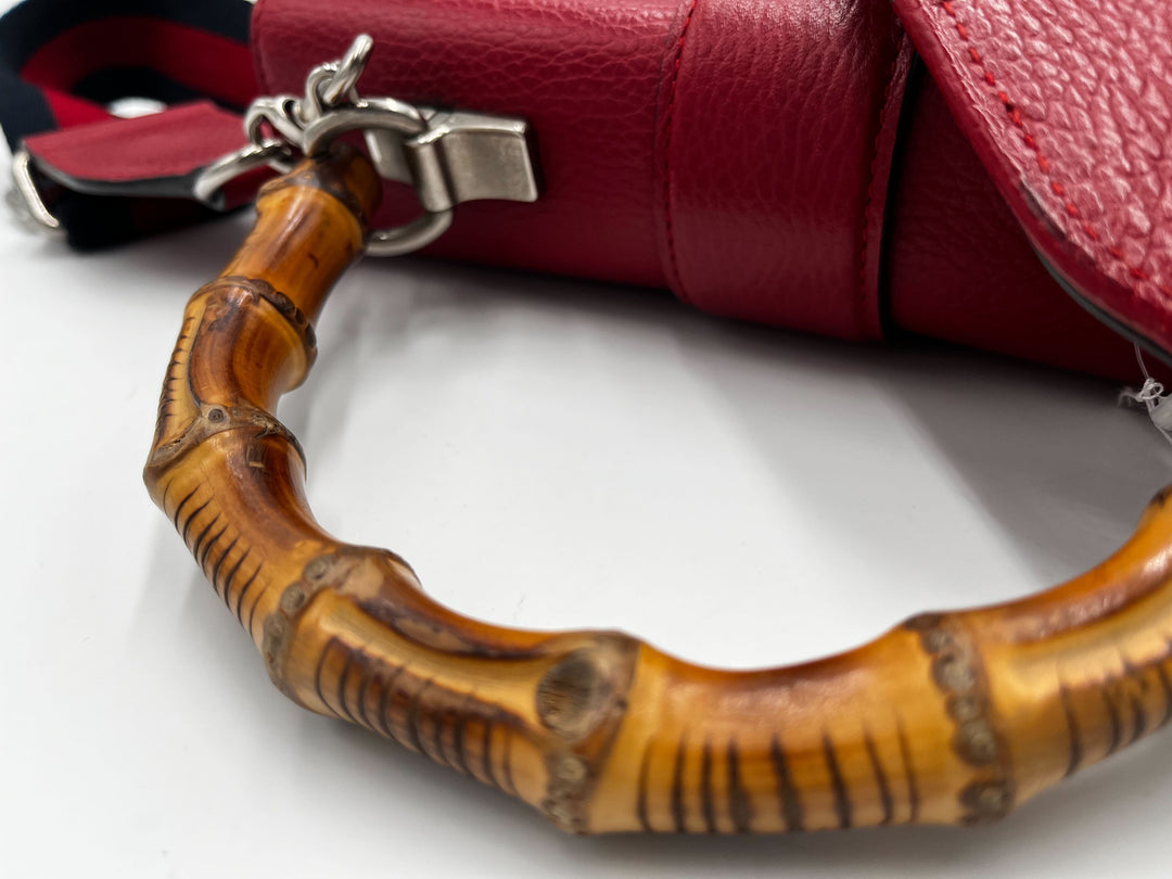 Gucci Dionysus Bamboo Top Handle Bag Leather