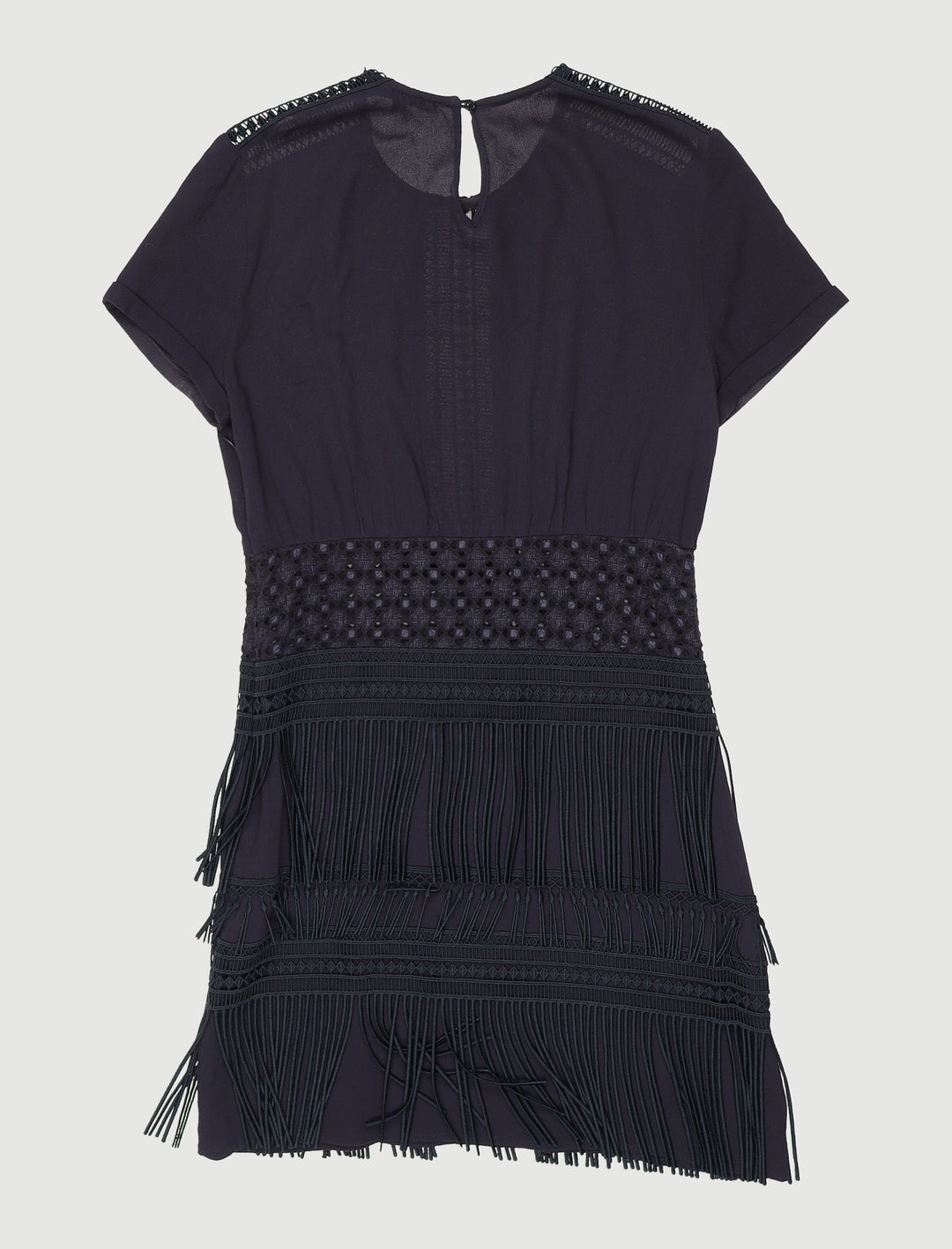 Robe À Franges Avec Broderies - Taille S/36
