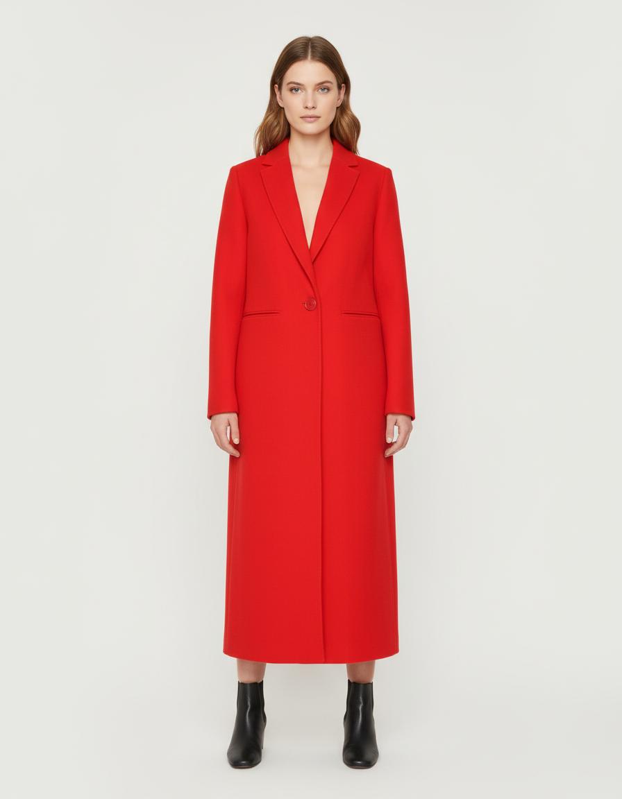 Manteau Long En Laine Double Face - Taille S/36