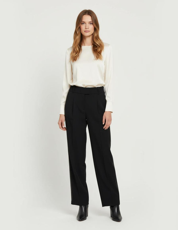 Pantalon Large Avec Détails De Zips - Taille L/40