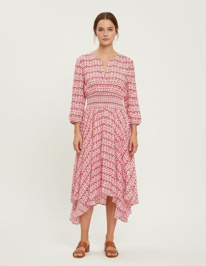 Robe Imprimée Avec Smocks - Taille S/36