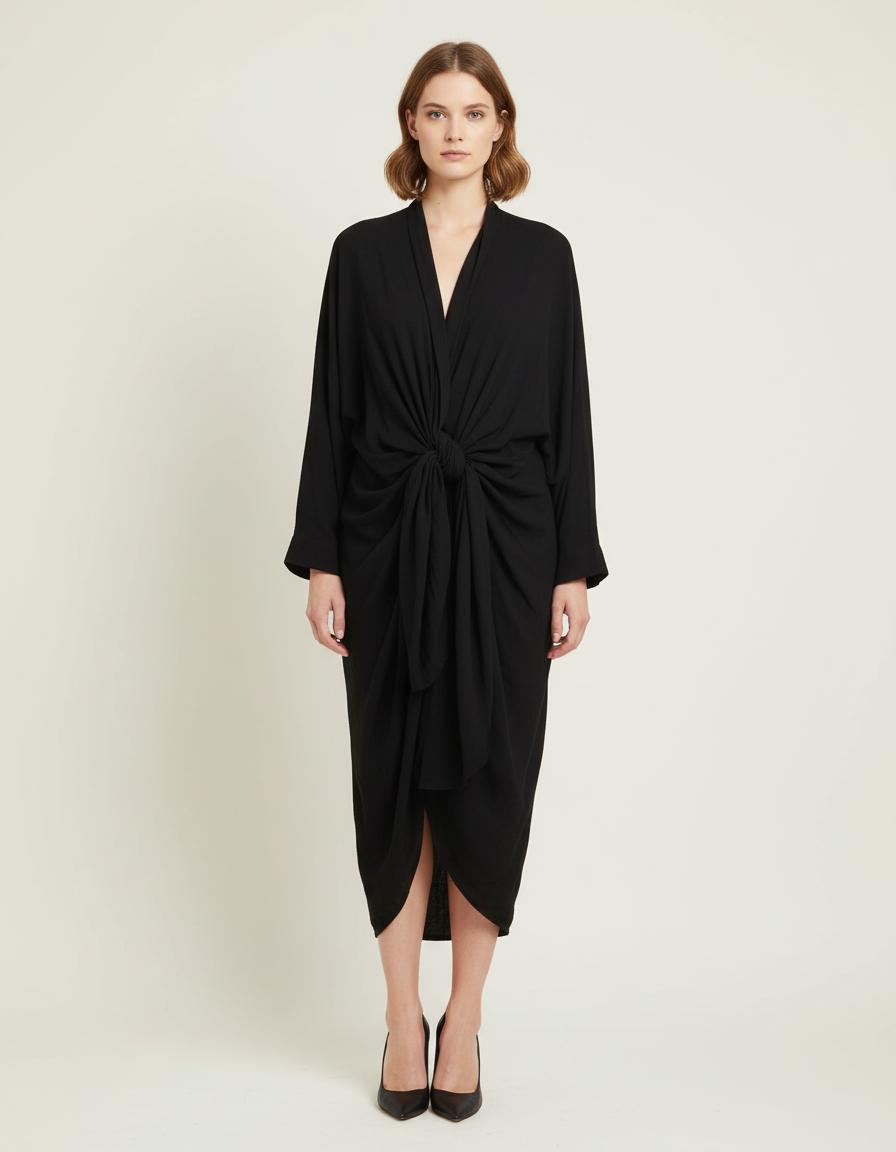 Robe Portefeuille À Nouer - Taille M/38