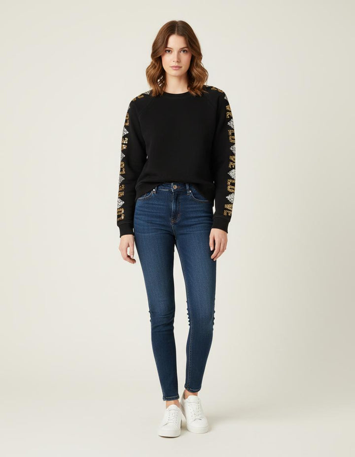 Sweat-Shirt Avec Sequins - Taille S/36