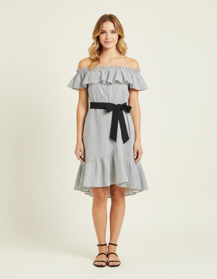 Robe Courte À Rayures - Taille S/36