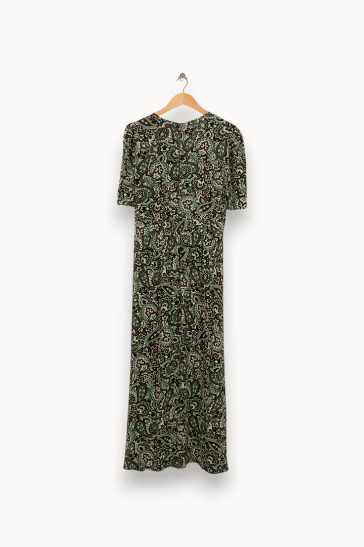 Robe Longue Verte et Noire - Taille XXL/44 de la marque IKKS | BA18 - Vendu par Paradigme - Image 4