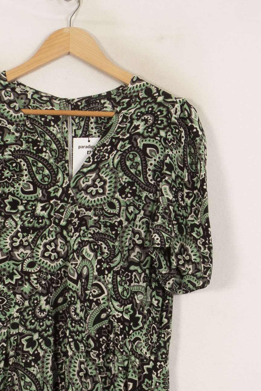 Robe Longue Verte et Noire - Taille XXL/44 de la marque IKKS | BA18 - Vendu par Paradigme - Image 3