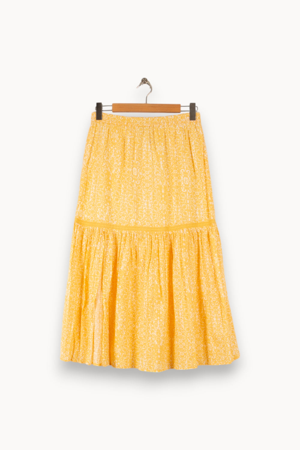 Jupe Longue Jaune - Taille L/40 de la marque Bérénice | BA20 - Vendu par Paradigme - Image 2