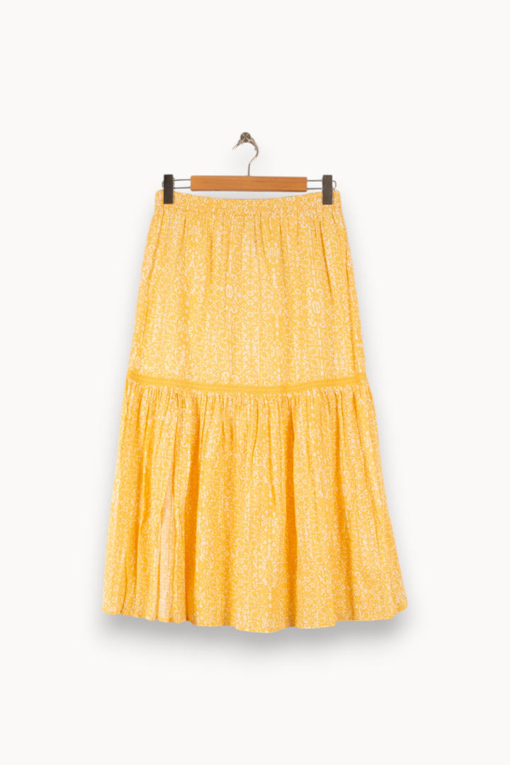 Jupe Longue Jaune - Taille L/40 de la marque Bérénice | BA20 - Vendu par Paradigme - Image 2