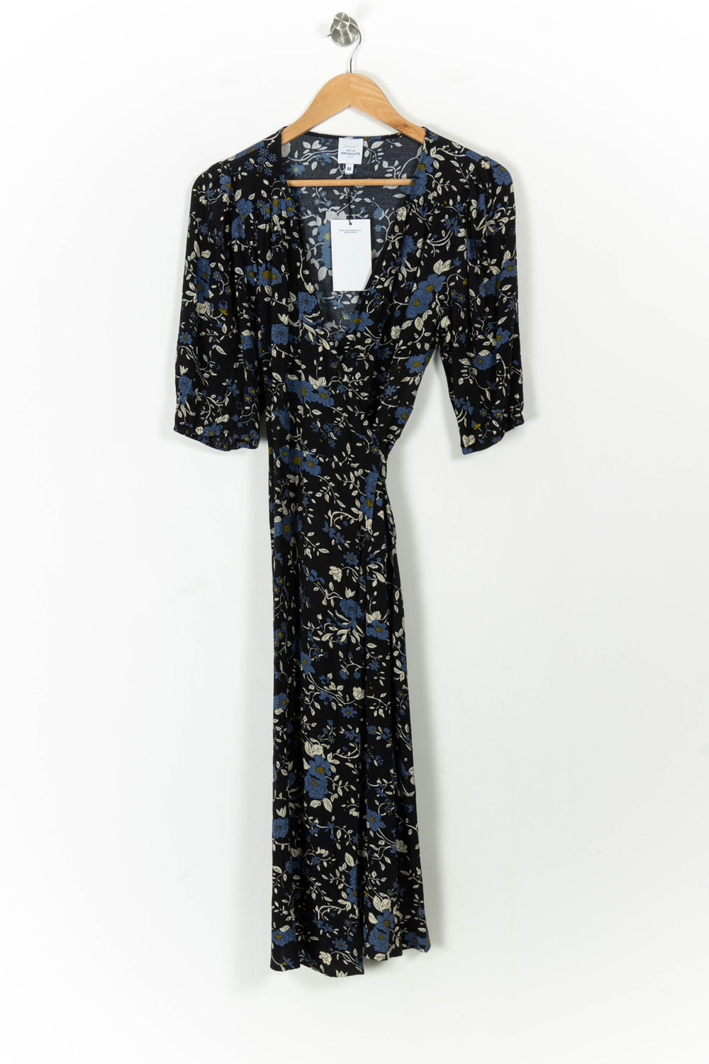 Robe Longue Bleu et Noir - Taille M/38 de la marque Petite Mendigote | CAS1007 - Vendu par Paradigme - Image 2