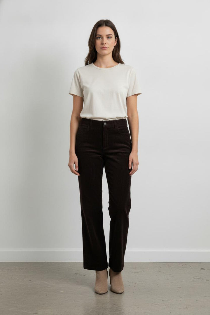 Pantalon Côtelé Marron - Taille M/38 de la marque Des petits hauts | CAS1025 - Vendu par Paradigme - Image 1