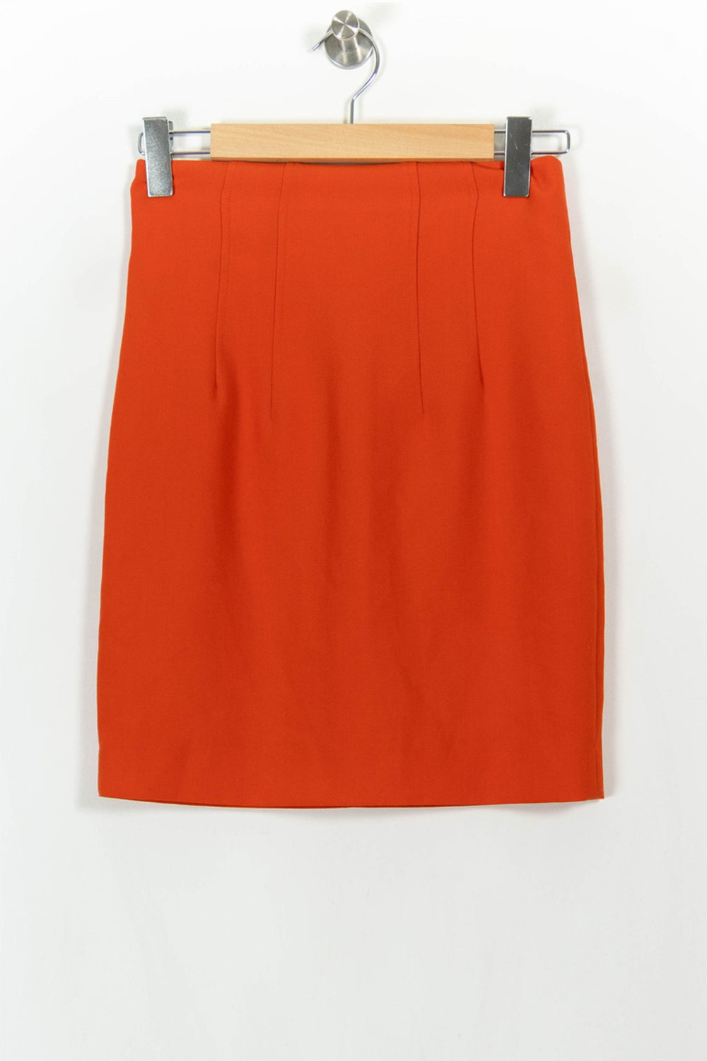 Jupe Droite Orange - Taille S/36 de la marque Caroll | CAS1028 - Vendu par Paradigme - Image 2