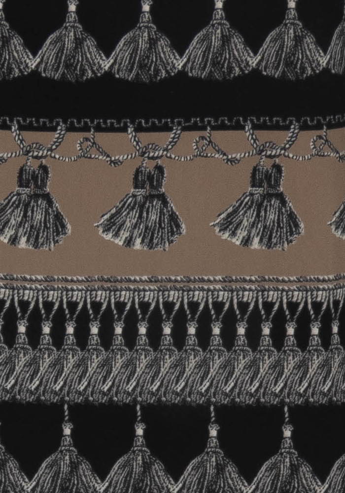 Jupe Droite Noire et Beige - Taille S/36 de la marque Max Mara | CAS1031 - Vendu par Paradigme - Image 3