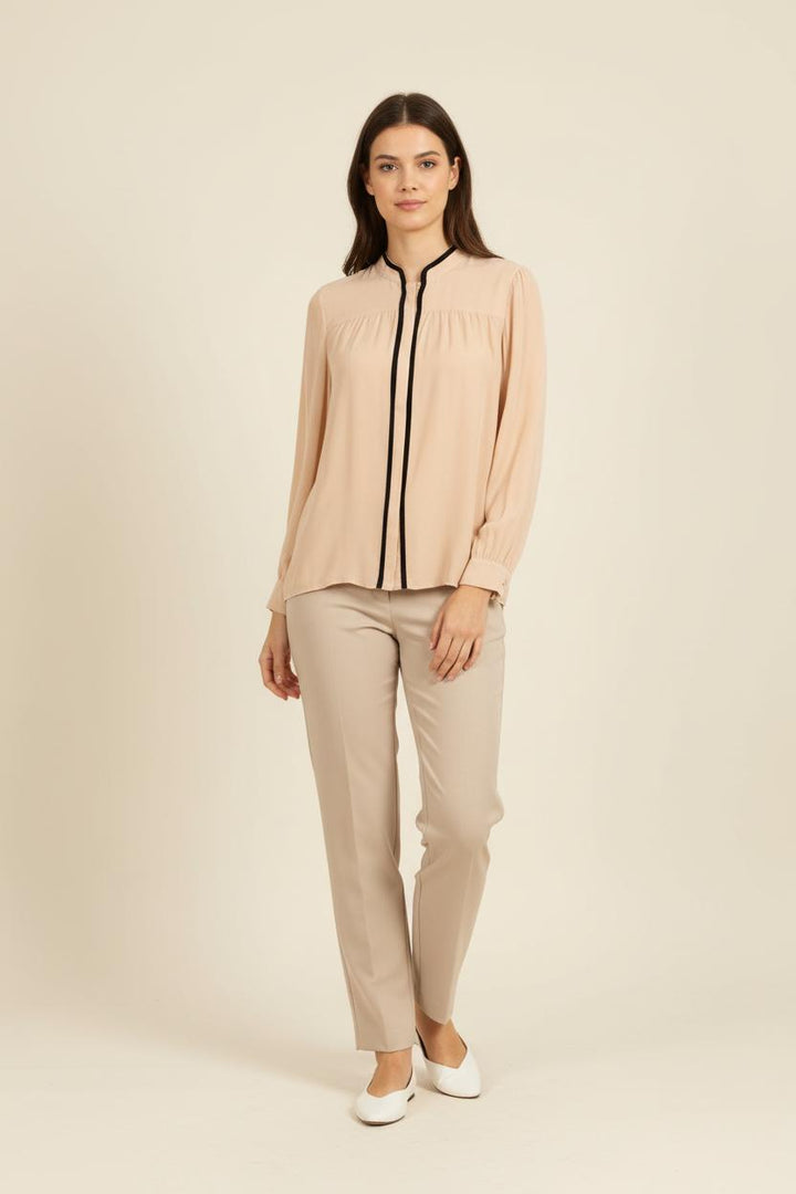 Blouse Rose et Noire - Taille XL/42 de la marque Gerard Darel | CFB14 - Vendu par Paradigme - Image 1