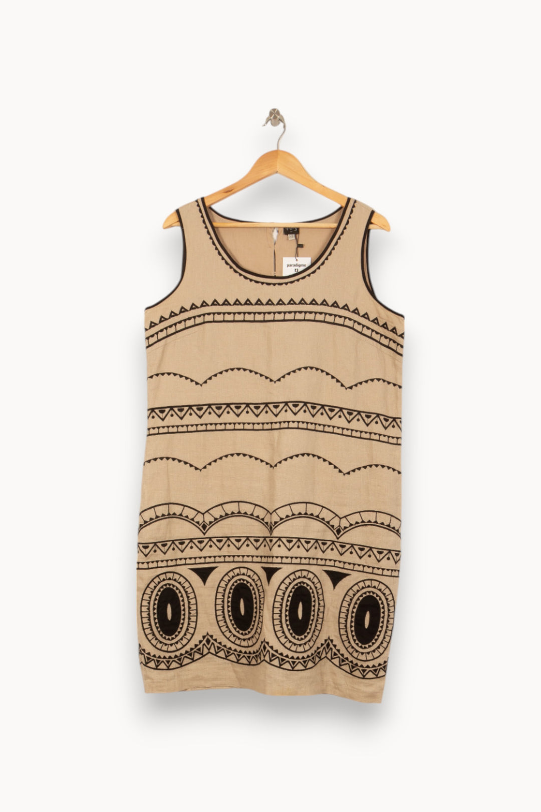 Robe Sans Manches Beige et Noir - Taille XXL/44 de la marque Maison 123 | CFB3 - Vendu par Paradigme - Image 2