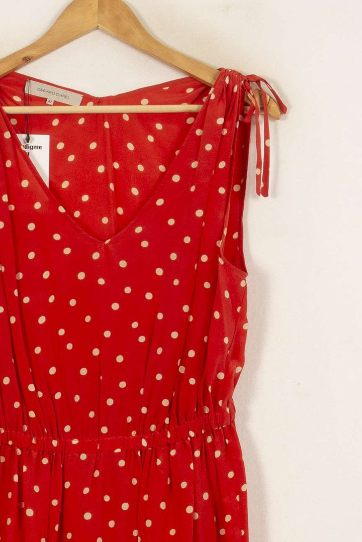 Robe Midi Rouge et Blanche - Taille XL/42 de la marque Gerard Darel | CFB4 - Vendu par Paradigme - Image 3