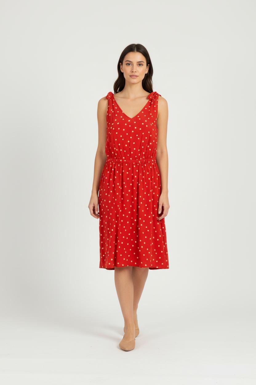 Robe Midi Rouge et Blanche - Taille XL/42 de la marque Gerard Darel | CFB4 - Vendu par Paradigme - Image 1