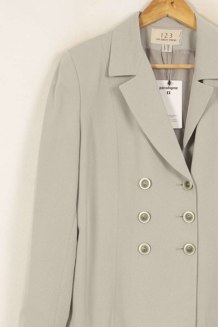 Veste De Tailleur Beige - Taille XXL/44 de la marque Maison 123 | CFB7 - Vendu par Paradigme - Image 3