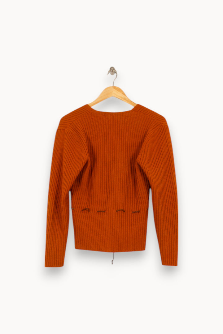 Cardigan Marron - Taille XXL/44 de la marque Caroll | CFB9 - Vendu par Paradigme - Image 4