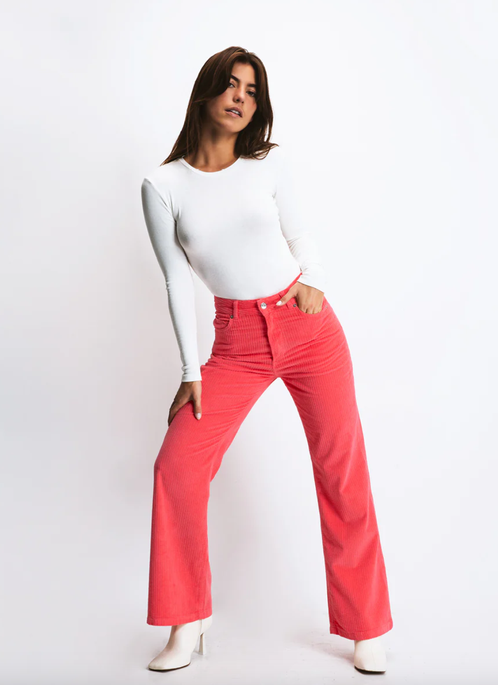 Fuchsia flare pants - M/38