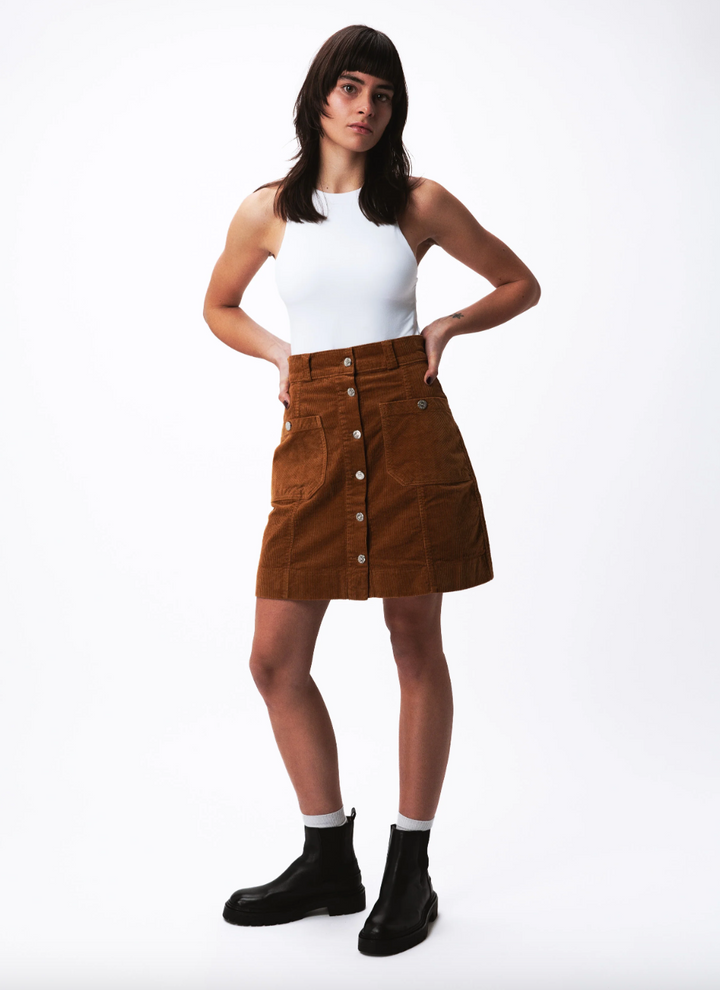 Jupe trapeze camel - XXS/32