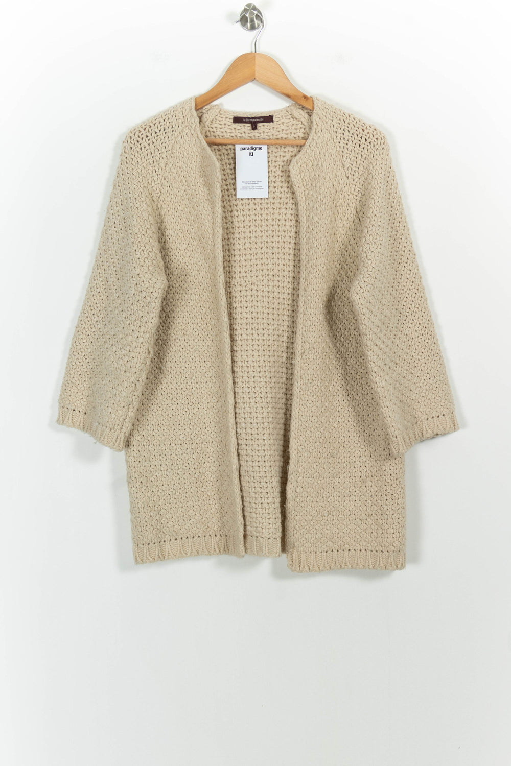 Gilet Beige - Taille S/36 de la marque La Fée Maraboutée | CV3123 - Vendu par Paradigme - Image 2