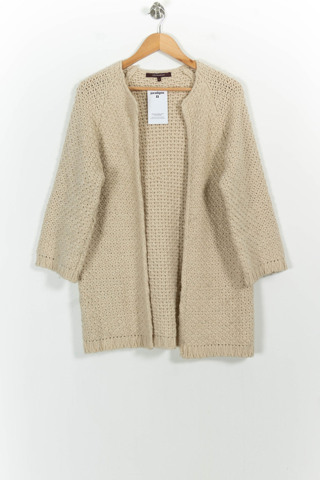 Gilet Beige - Taille S/36 de la marque La Fée Maraboutée | CV3123 - Vendu par Paradigme - Image 2