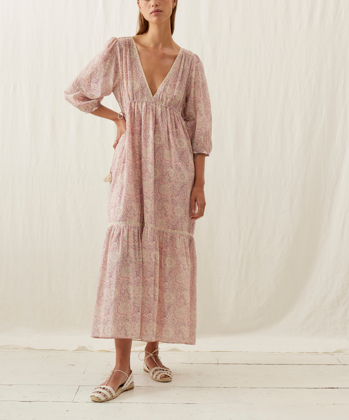 Robe Longue Rose - Taille S/36