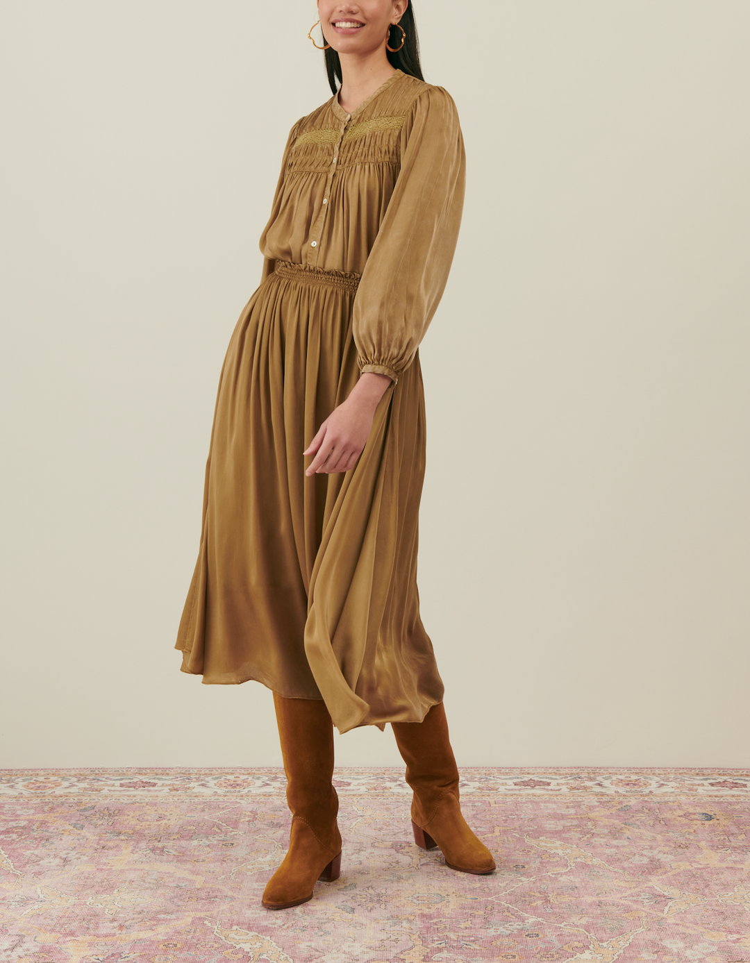 Jupe Longue Marron - Taille S/36
