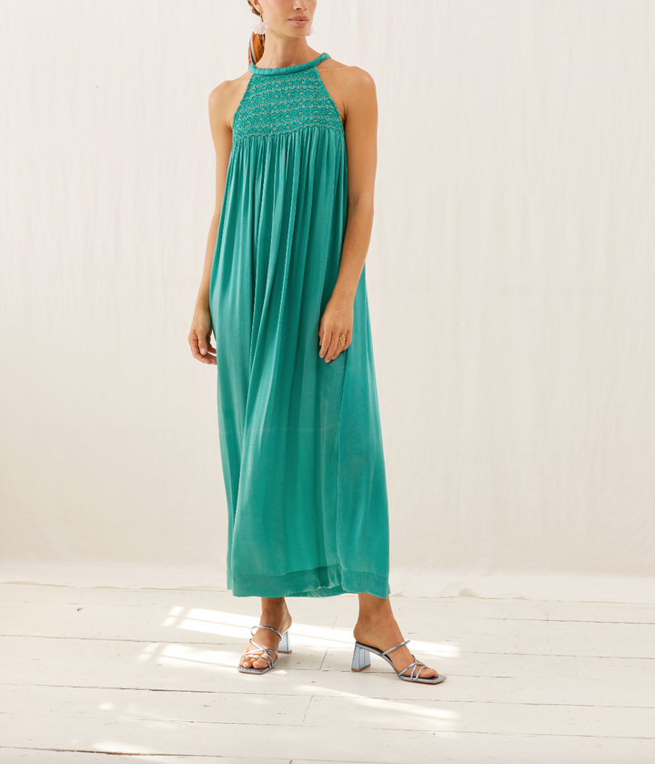 Robe Longue Verte - Taille XS/34