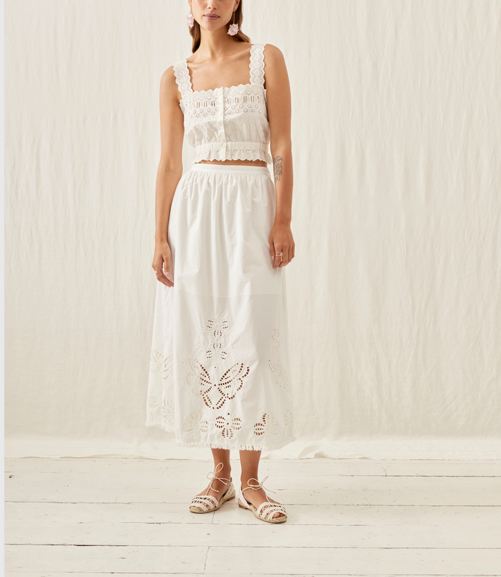 Jupe Longue Blanche - Taille S/36