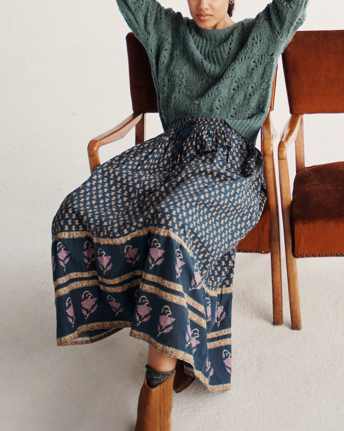 Jupe Longue Bleue - Taille M/38