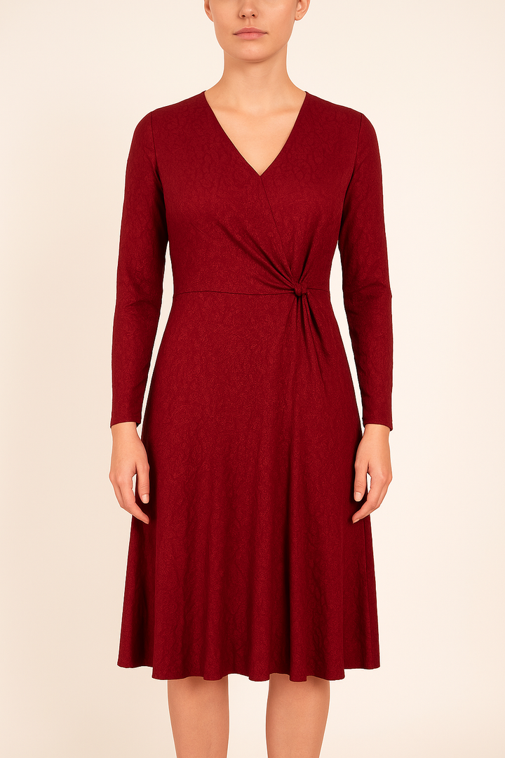 Robe Courte & Midi Bordeaux - Taille L/40