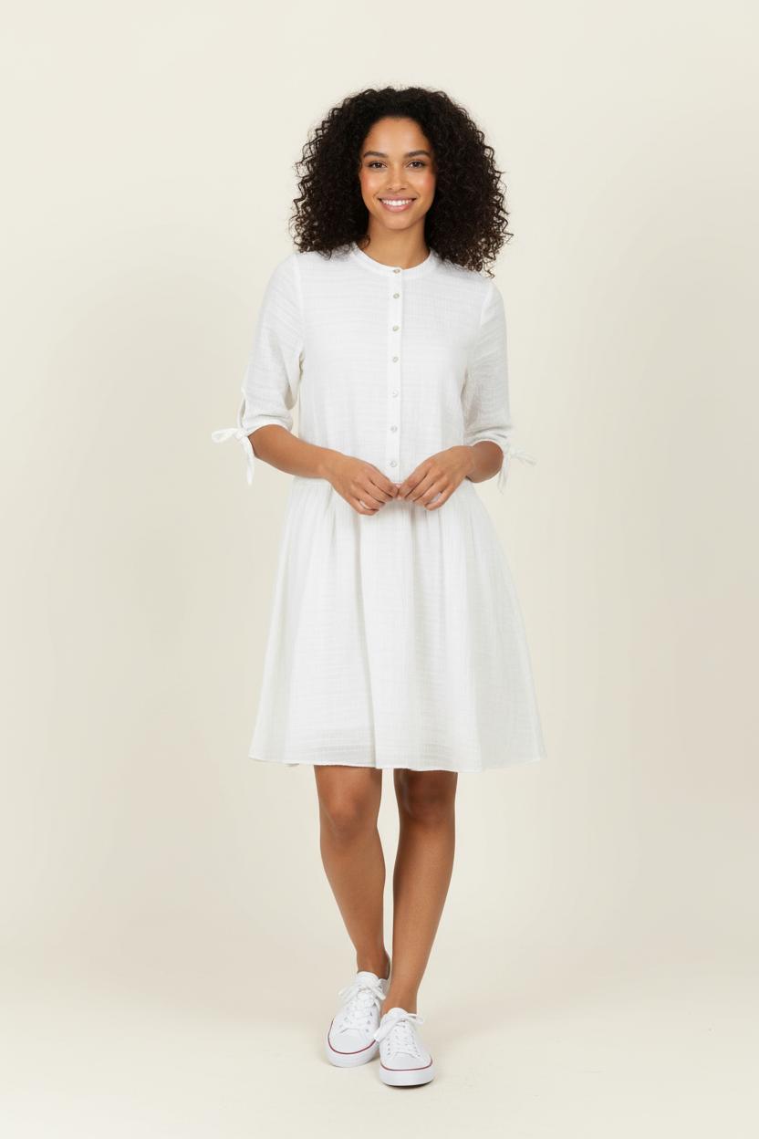 Robe Courte Blanche - Taille T.U. de la marque Ekyog | EY09BC3600002 - Vendu par Paradigme - Image 1